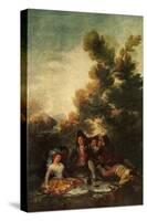 'The Picnic', 1785-1790, (1938)-Francisco Goya-Stretched Canvas