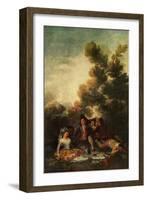 'The Picnic', 1785-1790, (1938)-Francisco Goya-Framed Giclee Print