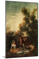 'The Picnic', 1785-1790, (1938)-Francisco Goya-Mounted Giclee Print