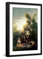 The Picnic, 1785-90-Francisco de Goya-Framed Giclee Print