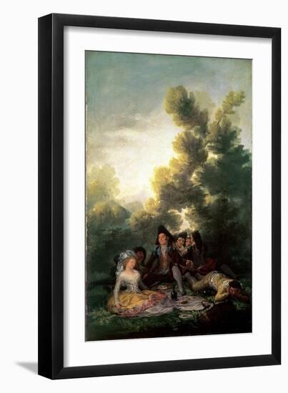 The Picnic, 1785-90-Francisco de Goya-Framed Giclee Print