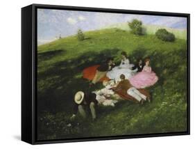 The Picnic, 1873-Paul von Szinyei-Merse-Framed Stretched Canvas