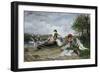 The Picnic, 1880-Eugène Boudin-Framed Giclee Print