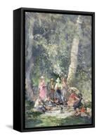 The Picnic, 1892-Pompeo Mariani-Framed Stretched Canvas