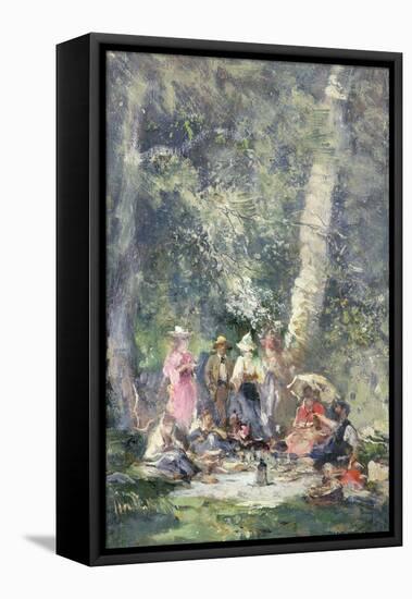 The Picnic, 1892-Pompeo Mariani-Framed Stretched Canvas