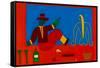 The picnic, 1998, (oil on linen)-Cristina Rodriguez-Framed Stretched Canvas