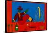 The picnic, 1998, (oil on linen)-Cristina Rodriguez-Framed Stretched Canvas