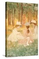 The Picnic, C.1895-97-Maurice Brazil Prendergast-Stretched Canvas