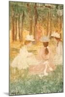 The Picnic, C.1895-97-Maurice Brazil Prendergast-Mounted Giclee Print