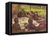 The Picnic, circa 1881-2-James Tissot-Framed Stretched Canvas