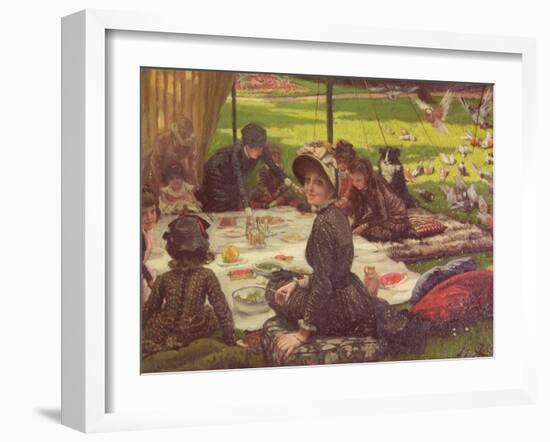 The Picnic, circa 1881-2-James Tissot-Framed Giclee Print