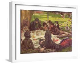 The Picnic, circa 1881-2-James Tissot-Framed Giclee Print