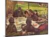 The Picnic, circa 1881-2-James Tissot-Mounted Giclee Print