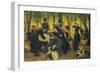 The Picnic, Dyrehaven, 1883-Wenzel Thornoe-Framed Giclee Print