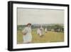 The Picnic (W/C on Paper)-Henry Crockett-Framed Giclee Print