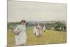 The Picnic (W/C on Paper)-Henry Crockett-Mounted Giclee Print
