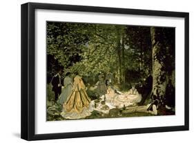 The Picnic-Claude Monet-Framed Art Print