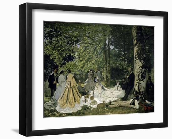 The Picnic-Claude Monet-Framed Giclee Print