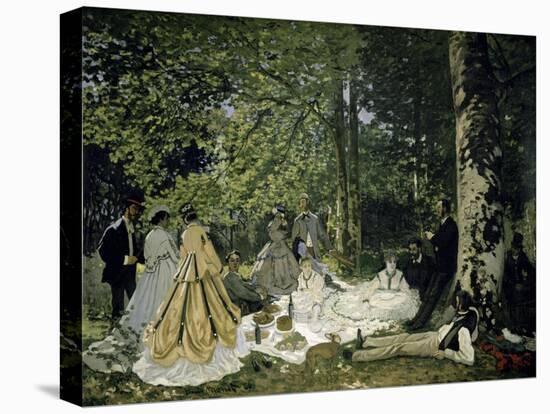 The Picnic-Claude Monet-Stretched Canvas