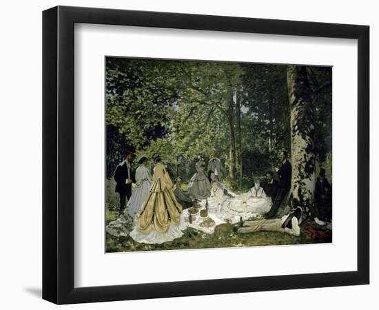 The Picnic-Claude Monet-Framed Giclee Print