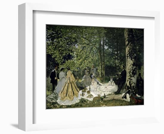 The Picnic-Claude Monet-Framed Giclee Print