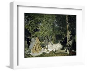 The Picnic-Claude Monet-Framed Giclee Print