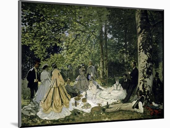 The Picnic-Claude Monet-Mounted Giclee Print