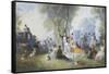 The Picnic-Henry Andrews-Framed Stretched Canvas