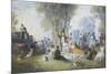 The Picnic-Henry Andrews-Mounted Giclee Print