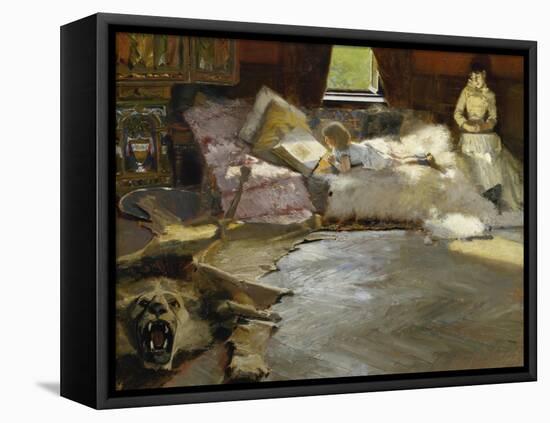 The Picture Book, 1891-Albert von Keller-Framed Stretched Canvas