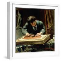 The Picture Framer, 1878-David Oyens-Framed Giclee Print