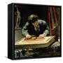 The Picture Framer, 1878-David Oyens-Framed Stretched Canvas