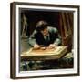 The Picture Framer, 1878-David Oyens-Framed Giclee Print