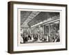 The Picture Gallery in Dublin International Exhibition, Ireland, 1865-null-Framed Giclee Print