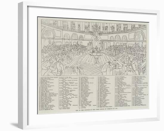 The Picture of the Irish House of Commons in 1790-null-Framed Giclee Print