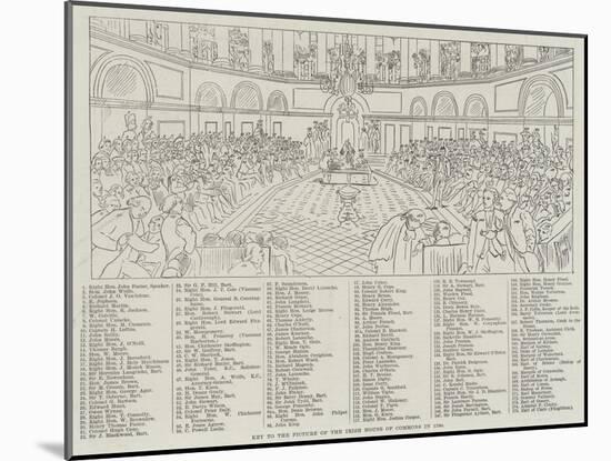 The Picture of the Irish House of Commons in 1790-null-Mounted Giclee Print