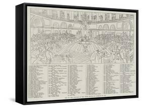 The Picture of the Irish House of Commons in 1790-null-Framed Stretched Canvas