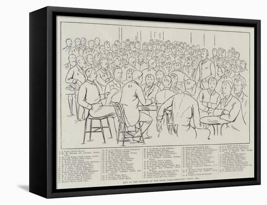 The Picture of the Irish Parliamentary Party, 1886-null-Framed Stretched Canvas