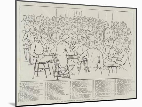 The Picture of the Irish Parliamentary Party, 1886-null-Mounted Giclee Print