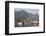 The picturesque fishing village of Reine surrounded by mountains on Moskenesoya-Ellen Rooney-Framed Photographic Print