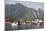 The picturesque fishing village of Reine surrounded by mountains on Moskenesoya-Ellen Rooney-Mounted Photographic Print