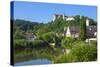 The Picturesque Harburg Castle and Village, Harburg, Bavaria, Germany-Doug Pearson-Stretched Canvas