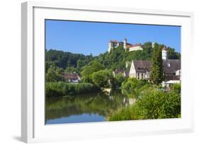 The Picturesque Harburg Castle and Village, Harburg, Bavaria, Germany-Doug Pearson-Framed Photographic Print