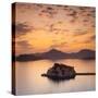 The Picturesque Island Village of Sveti Stephan Illuminated at Sunset, Sveti Stephan, Montenegro-Doug Pearson-Stretched Canvas