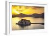 The Picturesque Island Village of Sveti Stephan Illuminated at Sunset, Sveti Stephan, Montenegro-Doug Pearson-Framed Photographic Print