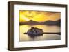 The Picturesque Island Village of Sveti Stephan Illuminated at Sunset, Sveti Stephan, Montenegro-Doug Pearson-Framed Photographic Print