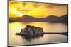 The Picturesque Island Village of Sveti Stephan Illuminated at Sunset, Sveti Stephan, Montenegro-Doug Pearson-Mounted Photographic Print