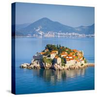 The Picturesque Island Village of Sveti Stephan, Sveti Stephan, Montenegro-Doug Pearson-Stretched Canvas