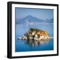 The Picturesque Island Village of Sveti Stephan, Sveti Stephan, Montenegro-Doug Pearson-Framed Photographic Print