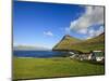 The Picturesque Village of Gjogv, with Middagsfjall Mountain and the Djupini in the Background, Eys-Kimberley Coole-Mounted Photographic Print